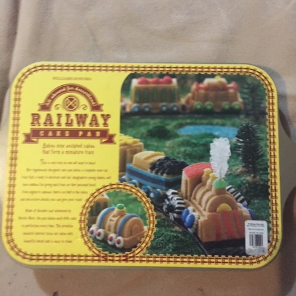 Williams Sonoma- Railway Train, Cake Baking Mold Pan, by Nordic Ware
